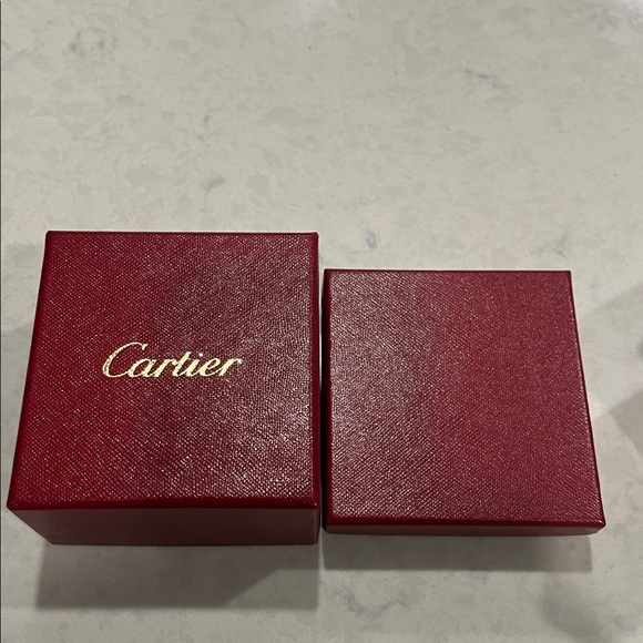 Cartier Red and Gold Ring Box - Picture 2 of 6